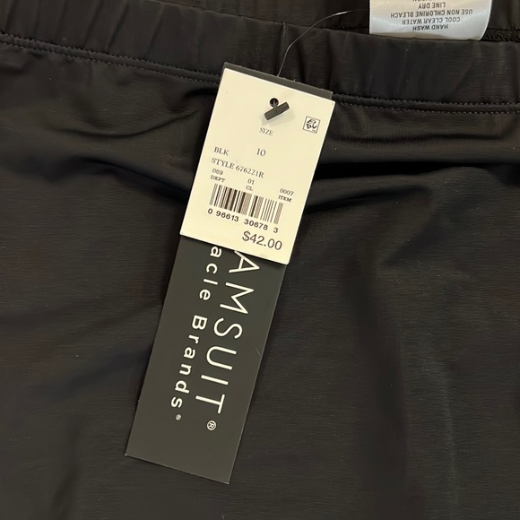 Solid High Waisted Bikini Bottom size 10 Magic Dreamsuit Miracle Brands s… - Picture 2 of 6